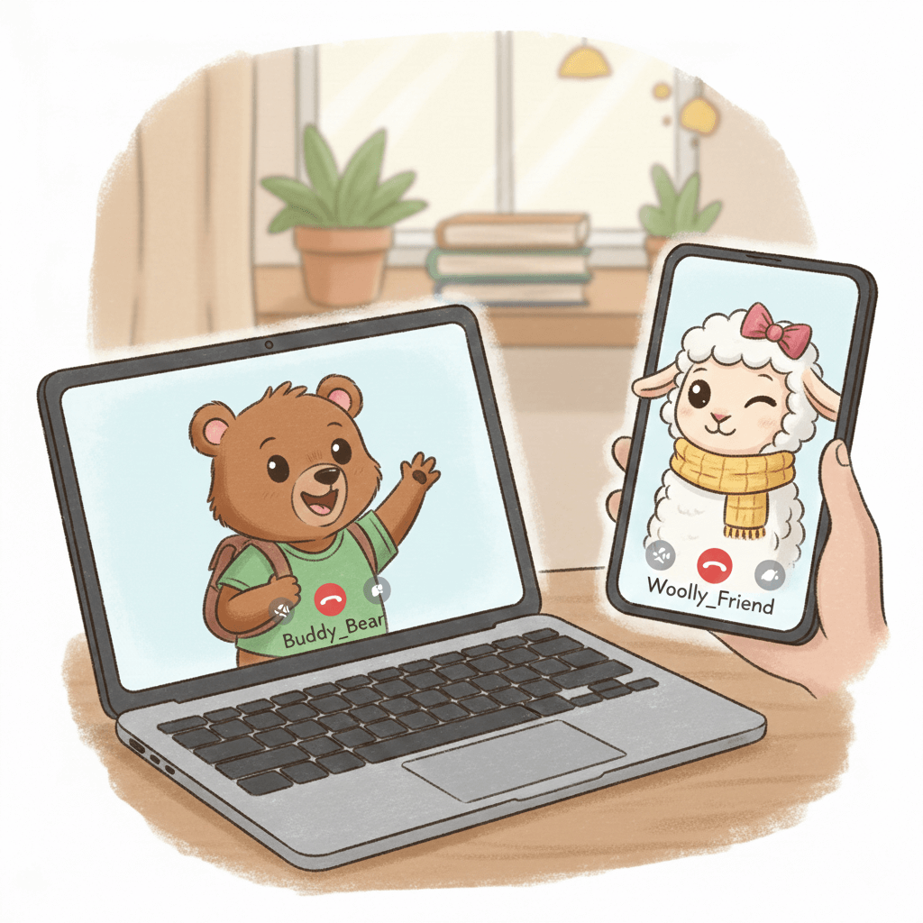 Video chat between two users